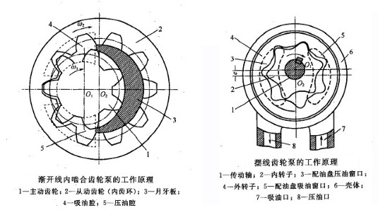 內齧合齒輪泵結構